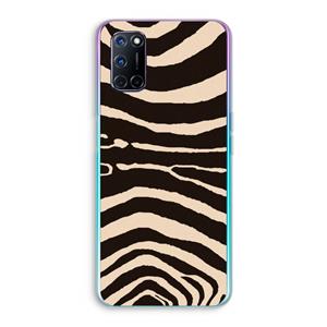 CaseCompany Arizona Zebra: Oppo A92 Transparant Hoesje