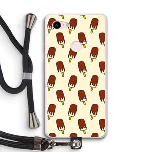 CaseCompany Yummy: Pixel 3 XL Transparant Hoesje met koord