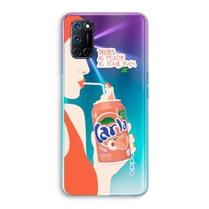 CaseCompany Peach please!: Oppo A92 Transparant Hoesje