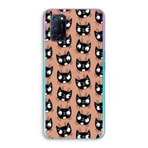 CaseCompany Kat: Oppo A92 Transparant Hoesje