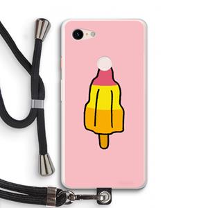 CaseCompany Raketijsje: Pixel 3 XL Transparant Hoesje met koord