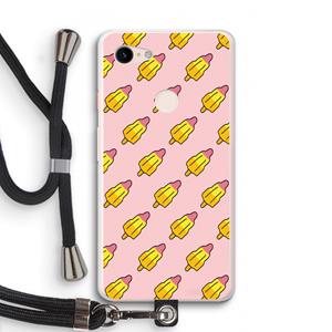 CaseCompany Waterijsjes: Pixel 3 XL Transparant Hoesje met koord