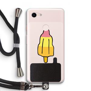 CaseCompany Raketijsje: Pixel 3 XL Transparant Hoesje met koord