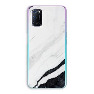 CaseCompany Elegante marmer: Oppo A92 Transparant Hoesje