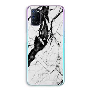 CaseCompany Witte marmer 2: Oppo A92 Transparant Hoesje