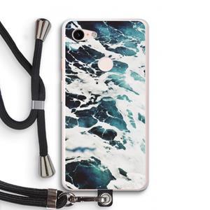 CaseCompany Golven: Pixel 3 XL Transparant Hoesje met koord