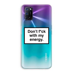 CaseCompany My energy: Oppo A92 Transparant Hoesje