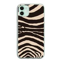 CaseCompany Arizona Zebra: iPhone 11 Transparant Hoesje