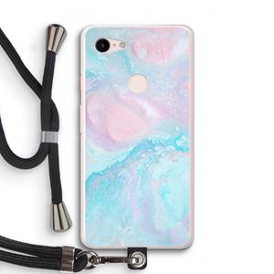 CaseCompany Fantasie pastel: Pixel 3 XL Transparant Hoesje met koord