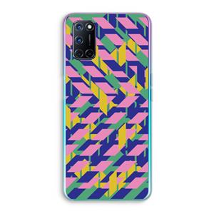 CaseCompany Skew Blush 1: Oppo A92 Transparant Hoesje