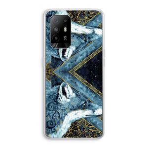 CaseCompany Golden Fox: Oppo A95 5G Transparant Hoesje