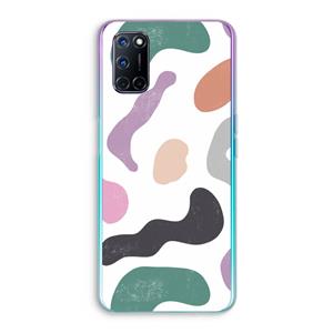 CaseCompany Memphis Shapes: Oppo A92 Transparant Hoesje