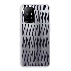 CaseCompany Marrakech Zigzag: Oppo A95 5G Transparant Hoesje
