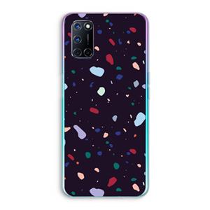 CaseCompany Dark Rounded Terrazzo: Oppo A92 Transparant Hoesje