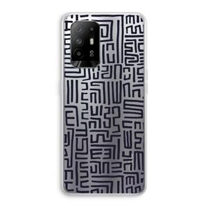 CaseCompany Moroccan Print: Oppo A95 5G Transparant Hoesje