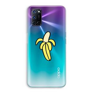 CaseCompany Banana: Oppo A92 Transparant Hoesje