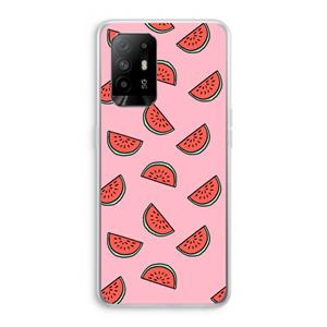 CaseCompany Watermeloen: Oppo A95 5G Transparant Hoesje