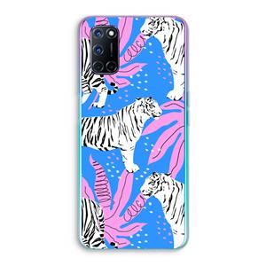CaseCompany Tijger: Oppo A92 Transparant Hoesje