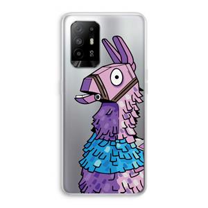 CaseCompany Lama: Oppo A95 5G Transparant Hoesje