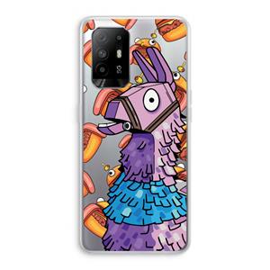 CaseCompany Loot Burger: Oppo A95 5G Transparant Hoesje