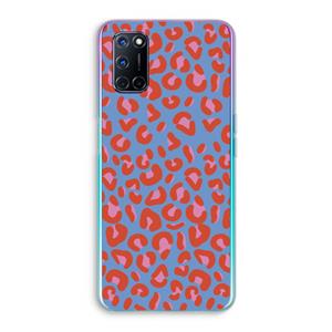 CaseCompany Leopard blue: Oppo A92 Transparant Hoesje