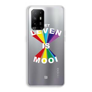 CaseCompany Het Leven Is Mooi: Oppo A95 5G Transparant Hoesje