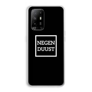 CaseCompany Negenduust black: Oppo A95 5G Transparant Hoesje