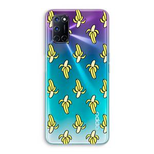 CaseCompany Bananas: Oppo A92 Transparant Hoesje