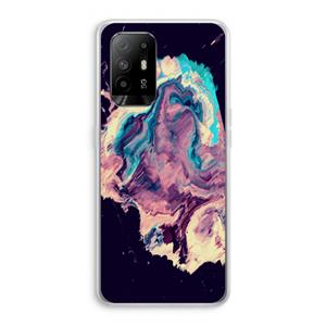 CaseCompany Cosmic Silence: Oppo A95 5G Transparant Hoesje