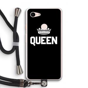 CaseCompany Queen zwart: Pixel 3 XL Transparant Hoesje met koord
