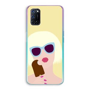 CaseCompany Ice cream: Oppo A92 Transparant Hoesje