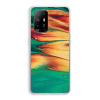 CaseCompany Green Inferno: Oppo A95 5G Transparant Hoesje