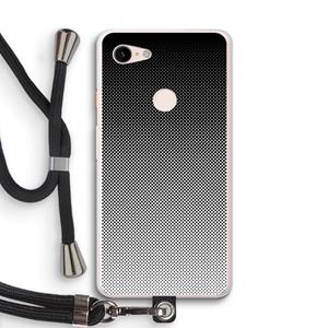 CaseCompany Musketon Halftone: Pixel 3 XL Transparant Hoesje met koord