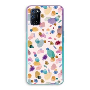 CaseCompany Terrazzo Memphis Pink: Oppo A92 Transparant Hoesje