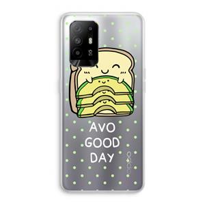 CaseCompany Avo Good Day: Oppo A95 5G Transparant Hoesje