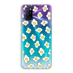 CaseCompany Spiegeleitjes: Oppo A92 Transparant Hoesje