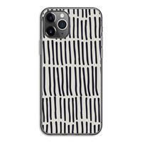 CaseCompany Moroccan stripes: iPhone 11 Pro Transparant Hoesje