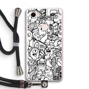 CaseCompany Vexx City #2: Pixel 3 XL Transparant Hoesje met koord