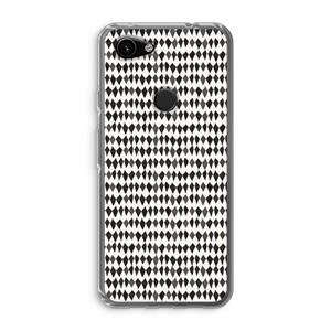 CaseCompany Crazy shapes: Google Pixel 3a Transparant Hoesje