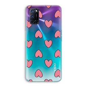 CaseCompany Ondersteboven verliefd: Oppo A92 Transparant Hoesje