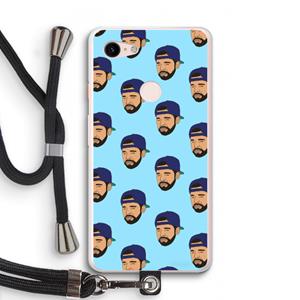 CaseCompany Drake Away: Pixel 3 XL Transparant Hoesje met koord