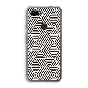 CaseCompany Magic pattern: Google Pixel 3a Transparant Hoesje