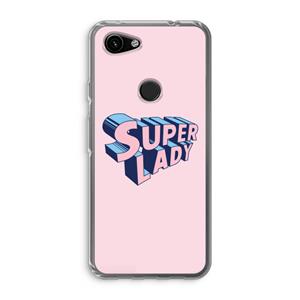 CaseCompany Superlady: Google Pixel 3a Transparant Hoesje