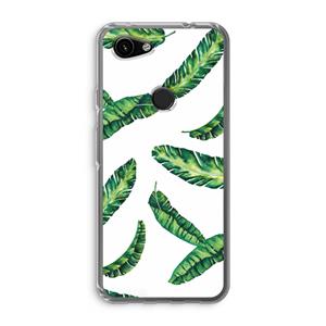 CaseCompany Lange bladeren: Google Pixel 3a Transparant Hoesje