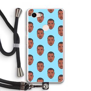 CaseCompany Kanye Call Me℃: Pixel 3 XL Transparant Hoesje met koord
