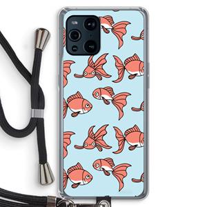 CaseCompany Blub: Oppo Find X3 Pro Transparant Hoesje met koord