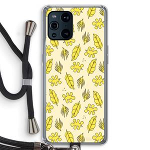 CaseCompany Herfst: Oppo Find X3 Pro Transparant Hoesje met koord
