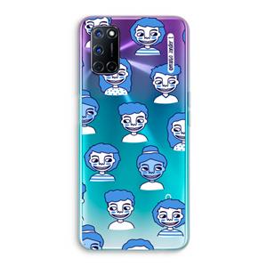 CaseCompany Gezichtjes: Oppo A92 Transparant Hoesje