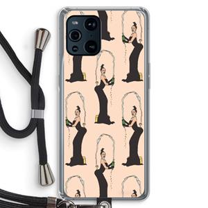 CaseCompany Pop Some Kim: Oppo Find X3 Pro Transparant Hoesje met koord