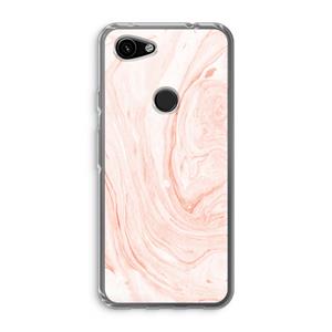 CaseCompany Peach bath: Google Pixel 3a Transparant Hoesje